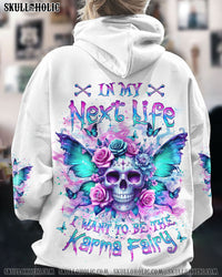 KARMA FAIRY SKULL ROSE ALL OVER PRINT - YHLT0403244