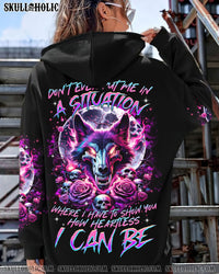 DON'T EVER PUT ME WOLF SKULL ALL OVER PRINT - TLTR1801241