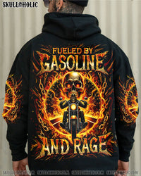 FUELED BY GASOLINE AND RAGE BIKER SKULL ALL OVER PRINT  - TLNO2506251