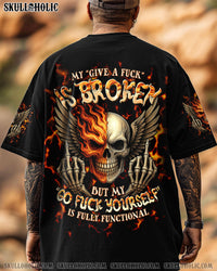 MY GIVE A F IS BROKEN SKULL WINGS ALL OVER PRINT   - TLTW2705251