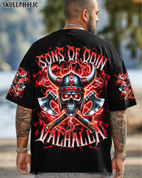 SONS OF ODIN VALHALLA VIKING SKULL ALL OVER PRINT  - TLTR1004253
