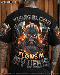 VIKING BLOOD FLOWS IN MY VEINS SKULL ALL OVER PRINT - TYTD0804251