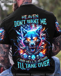 HEAVEN DON'T WANT ME WOLF SKULL ALL OVER PRINT - TLTW1106246