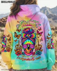 DON'T LIKE MY ATTITUDE MESSY BUN TIE DYE ALL OVER PRINT - TLNT2808241