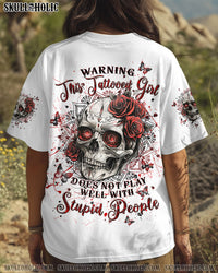 WARNING THIS TATTOOED GIRL ALL OVER PRINT - TLPQ1408243