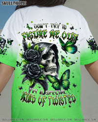 DON'T TRY TO FIGURE ME OUT SKULL ALL OVER PRINT - TLPQ3007241