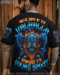 BRAVE SONS OF THE VALHALLA VIKING SKULL ALL OVER PRINT - TYQY0804252