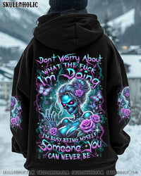 I'M BUSY BEING MYSELF SKULL LADY ALL OVER PRINT - YHLN1001251