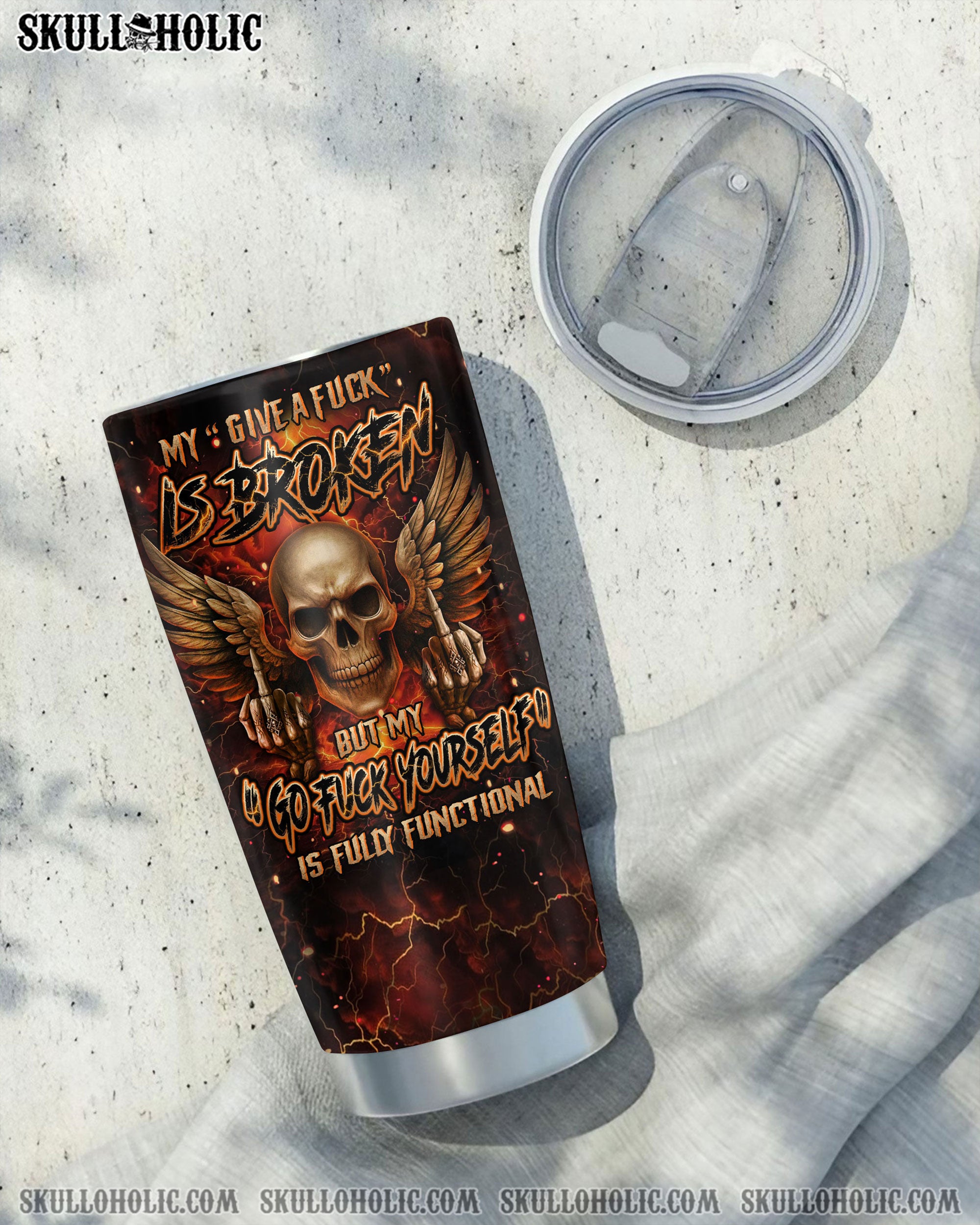 MY GIVE A F IS BROKEN TUMBLER - YHHN2508255