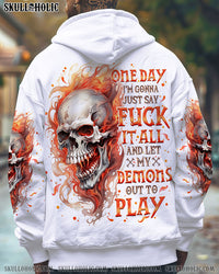 ONE DAY I'M GONNA JUST SAY DEMON SKULL ALL OVER PRINT - TLNO2612241