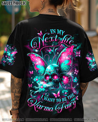 KARMA FAIRY SKULL WINGS ALL OVER PRINT - YHDU2103252