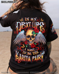 KARMA FAIRY SKULL ROSE ALL OVER PRINT - YHLT0409253