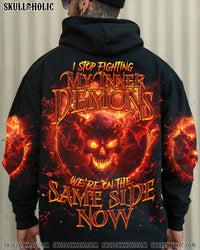I STOPPED FIGHTING MY INNER DEMONS SKULL ALL OVER PRINT - TLNO0204242