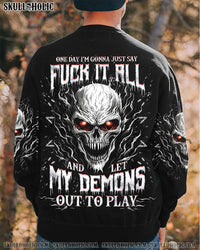 ONE DAY I'M GONNA JUST SAY DEMON SKULL ALL OVER PRINT - TLNO0412241