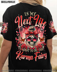KARMA FAIRY MESSY BUN ALL OVER PRINT - TYQY1105244