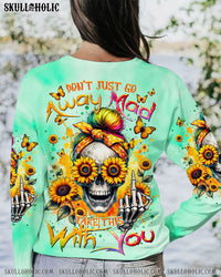 TAKE THIS WITH YOU MESSY BUN SKULL ALL OVER PRINT - TLTR1902241
