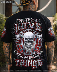 FOR THOSE I LOVE VIKING SKULL ALL OVER PRINT - YHLN1404252