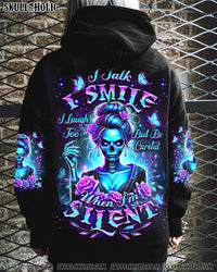 BE CAREFUL WHEN I'M SILENT SKULL LADY ALL OVER PRINT - YHDU0201254