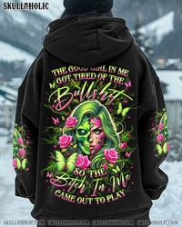 THE GOOD GIRL IN ME SKULL LADY ROSE ALL OVER PRINT - YHLN1112241