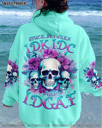STUCK BETWEEN IDK IDC AND IDGAF SKULL ALL OVER PRINT - TLNO2512233