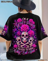 I'M A GOOD PERSON SUGAR SKULLS ALL OVER PRINT - TLTR0509253