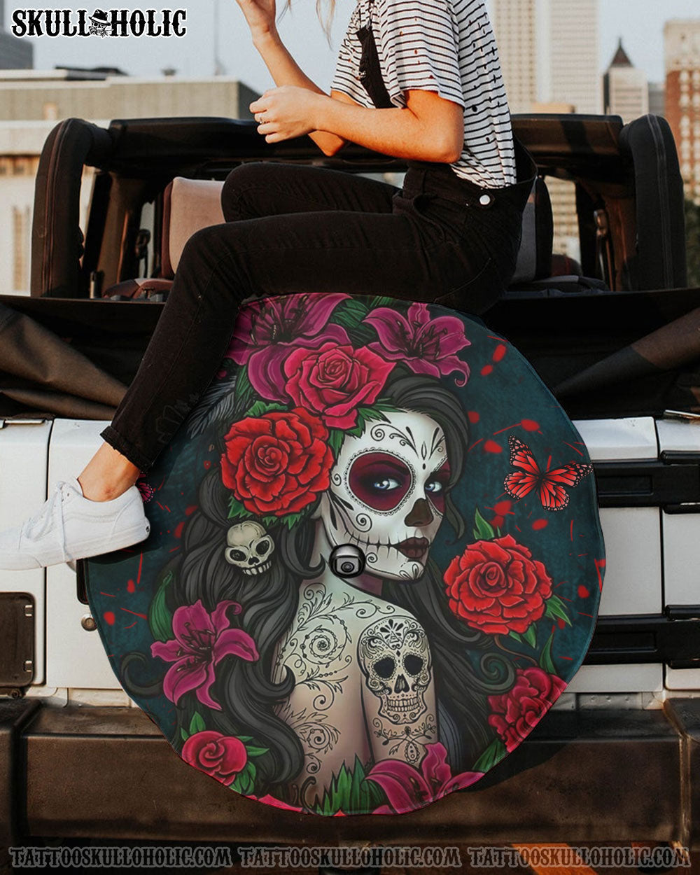 SKULL LADY FLOWER AUTOMOTIVE - YHHG1308255