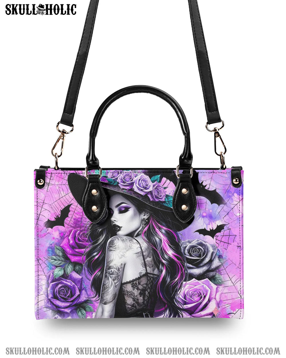 LADY WITCH HALLOWEEN LEATHER HANDBAG - YHLN1109244