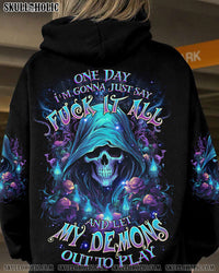 ONE DAY I'M GONNA JUST SAY REAPER ROSE ALL OVER PRINT - TLNZ1203245