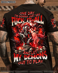 ONE DAY I'M GONNA JUST SAY SKULL ALL OVER PRINT   - TLNZ1604251