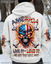 AMERICA LIVE IT LOVE IT OR GET THE HELL OUT ALL OVER PRINT - YHLN0910252