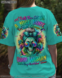 A GOOD WOMAN SKULL ALL OVER PRINT - TYHI0905241