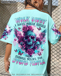 WALK AWAY I HAVE ANGER ISSUES WINGS SKULL ALL OVER PRINT - TLTR0203244