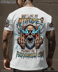 DON'T LIKE MY ATTITUDE OLD SKULL ALL OVER PRINT - TLTW2908242