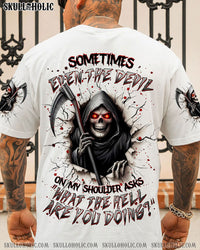 SOMETIMES EVEN THE DEVIL REAPER SKULL ALL OVER PRINT - TLNZ2308242
