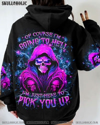 OF COURSE I'M GOING TO HELL SKULL ALL OVER PRINT - YHKD1511233