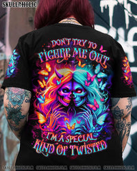 DON'T TRY TO FIGURE ME OUT SKULL ALL OVER PRINT - YHLT1508242
