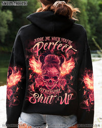 JUDGE ME WHEN SKULL MESSY BUN ALL OVER PRINT  - TLTR2910242