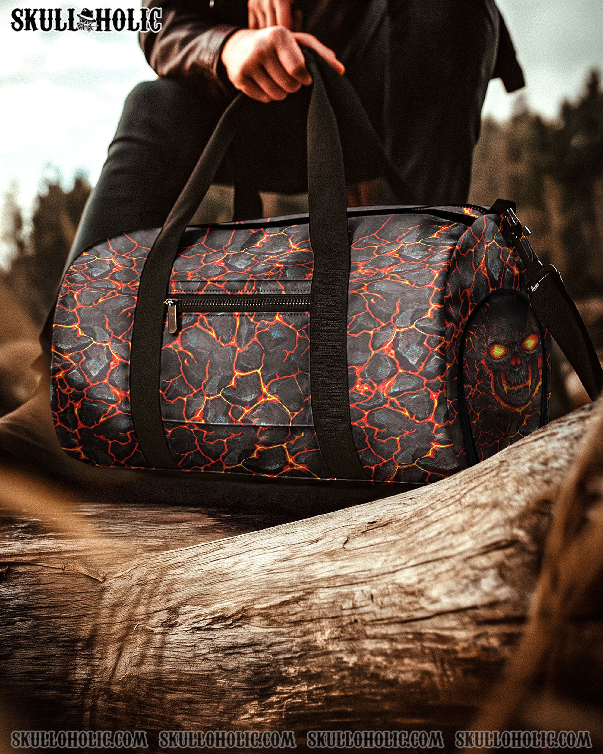 SKULL FIRE TRAVELLING BAG - YHHG2808254