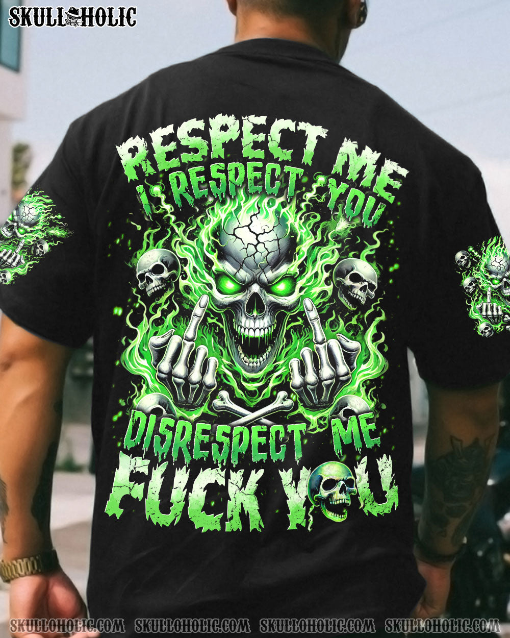 RESPECT ME I RESPECT YOU SKULL ALL OVER PRINT - TYTD2506243