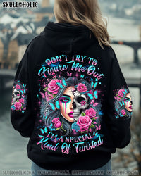 DON'T TRY TO FIGURE ME OUT  SKULL LADY ALL OVER PRINT   - TLNZ2510243