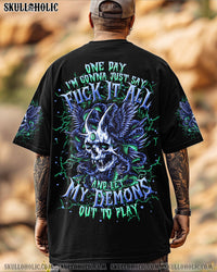 ONE DAY I'M GONNA JUST SAY SKULL ALL OVER PRINT   - TLTR1404252