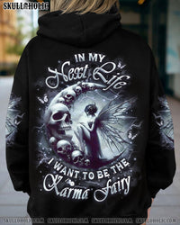 KARMA FAIRY SKULL LADY ROSE ALL OVER PRINT - YHLT1002252