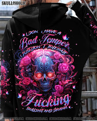 I DON'T HAVE A BAD TEMPER SKULL ALL OVER PRINT - TLNT0804242