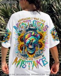 YOUR FIRST MISTAKE MESSY BUN SUNFLOWER ALL OVER PRINT - TLNO401244