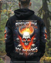 ONE DAY I'M GONNA JUST SAY DEMON SKULL ALL OVER PRINT   - TLNT0801251