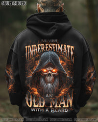 NEVER UNDERESTIMATE AN OLD MAN WITH A BEARD ALL OVER PRINT - TYTD1312243