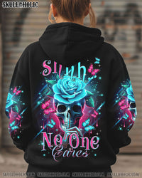 SHHH NO ONE CARES ROSE SKULL ALL OVER PRINT  - TLTR0302251