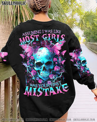 ASSUMING I WAS LIKE MOST GIRLS SKULL FLOWER ALL OVER PRINT - TLTR0612231