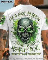 I'M A NICE PERSON SKULL ALL OVER PRINT - YHLN1306241
