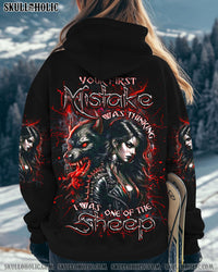 YOUR FIRST MISTAKE WOLF LADY ALL OVER PRINT - YHDU1202252